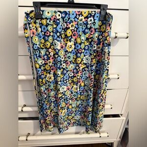 Melissa Paige  Skirt - Blue, Yellow, Pink Floral